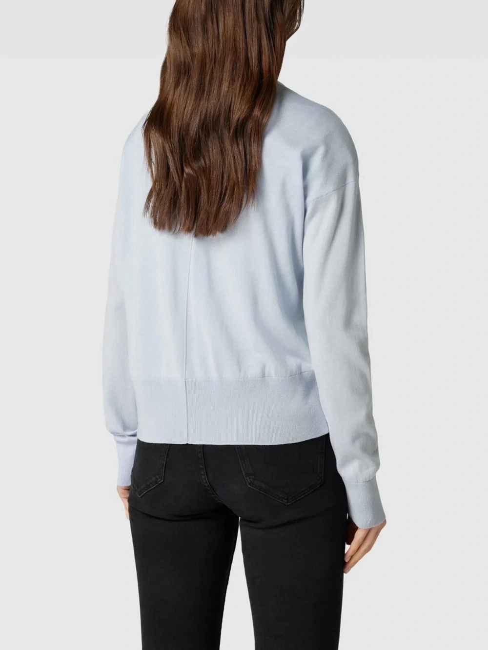 Armedangels Odinaa Cardigan Classic V Neck Button Up Relaxed Light Blue Small - Picture 4 of 11